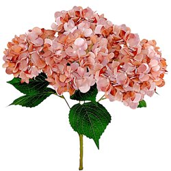 1 stk. Efter&aring;rsmauve Hortensia-buket med 5 grene og eksklusive, store blomster &ndash; 40 cm