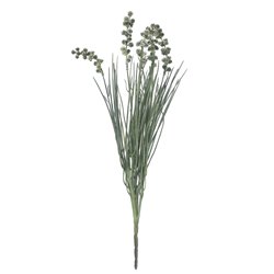 1 stk. Tidsel Kunstig Naturtro og Dekorativ i 5-grenet i Gr&oslash;n 46 cm