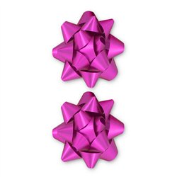 2 stk. Gavesløjfer Mat Fuchsia med Selvklæbende Tape – Størrelse 75 mm. 2 stk. Gavesløjfer Mat Fuchsia med Selvklæbende Tape – Størrelse 75 mm.