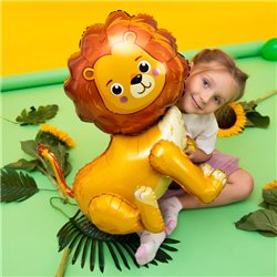 1 stk. Stående Folieballon Løve farverig 53x54 cm – Perfekt til Børnefest & Dyretema 1 stk. Stående Folieballon Løve farverig 53x54 cm – Perfekt til Børnefest & Dyretema