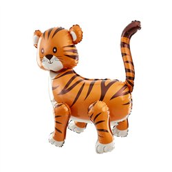 1 stk. Stående Folieballon Tiger farverig 58x56 cm – Perfekt til Børnefest & Dyretema 1 stk. Stående Folieballon Tiger farverig 58x56 cm – Perfekt til Børnefest & Dyretema