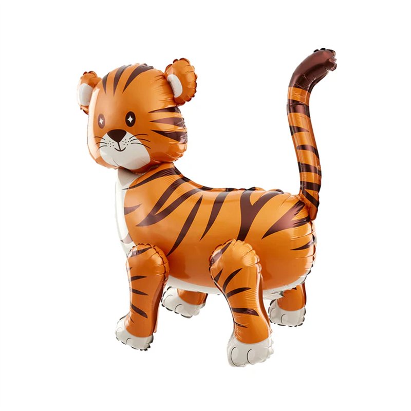 1 stk. Stående Folieballon Tiger farverig 58x56 cm – Perfekt til Børnefest & Dyretema 1 stk. Stående Folieballon Tiger farverig 58x56 cm – Perfekt til Børnefest & Dyretema