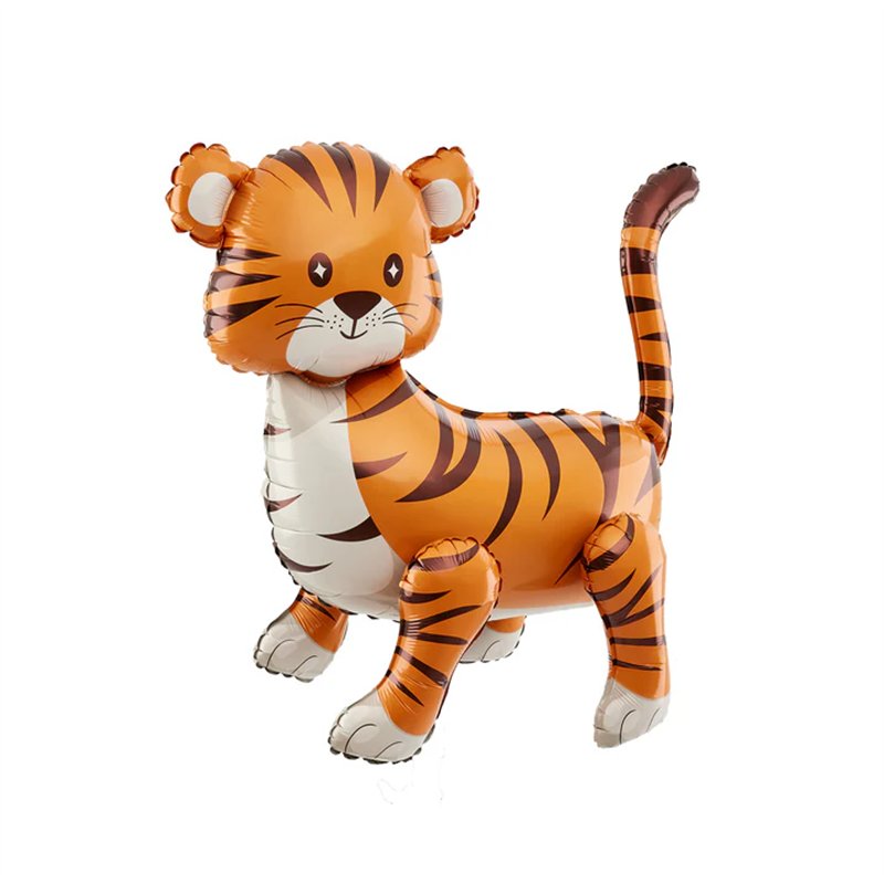 1 stk. Stående Folieballon Tiger farverig 58x56 cm – Perfekt til Børnefest & Dyretema 1 stk. Stående Folieballon Tiger farverig 58x56 cm – Perfekt til Børnefest & Dyretema