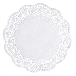 100 stk. Hvide Kagepapirer Ø 36 cm – Skab elegance ved enhver servering