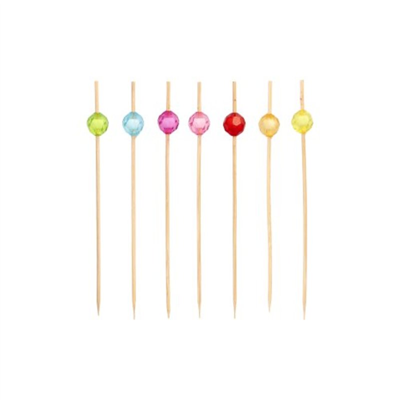 100 stk Cocktailpinde Fingerfood Picks "Pearl" 12 cm 