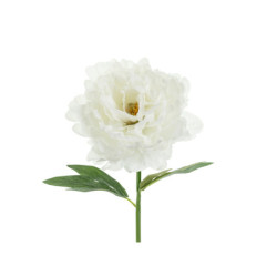 Artificial flower- Peony, 35 cm, white Artificial flower- Peony, 35 cm, white