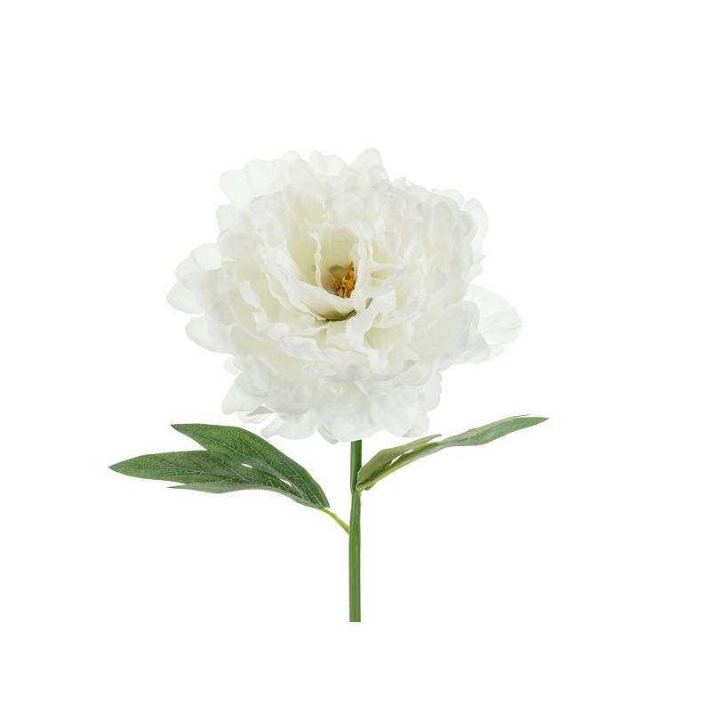 Artificial flower- Peony, 35 cm, white