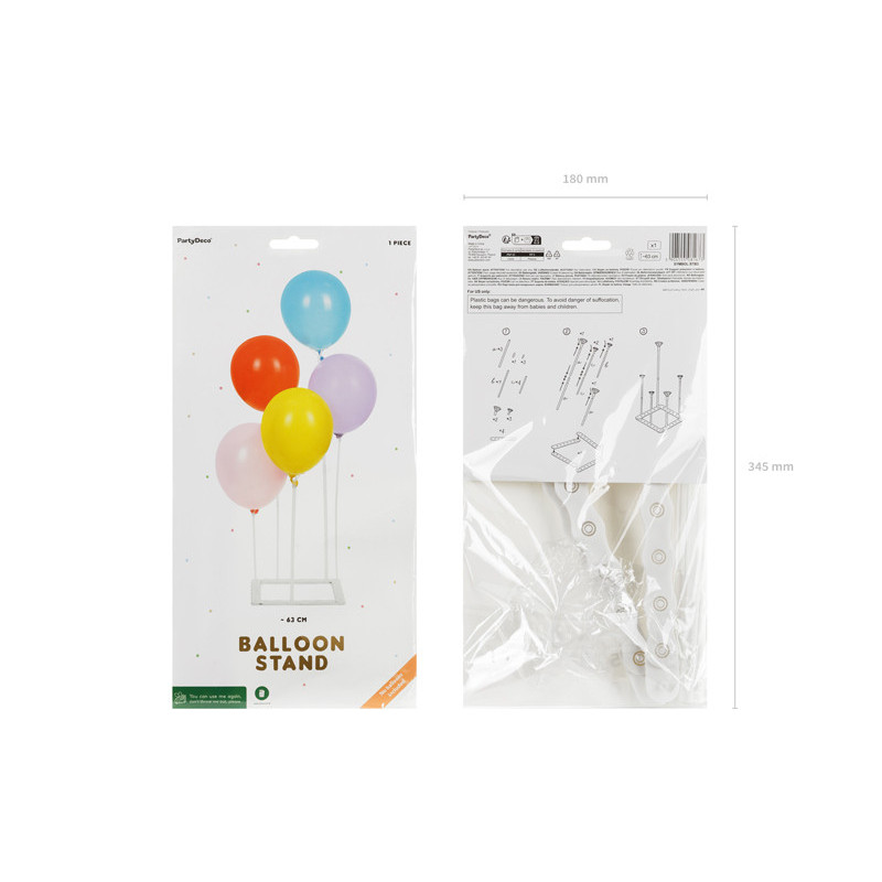 Modular balloon stand with base Modular balloon stand with base