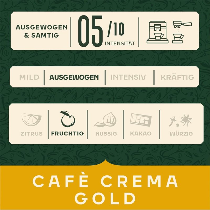 1 Kg. Jacobs Café Crema Gold Hele Kaffebønner – En Fyldig og Harmonisk Kaffeoplevelse 1 Kg. Jacobs Café Crema Gold Hele Kaffebønner – En Fyldig og Harmonisk Kaffeoplevelse