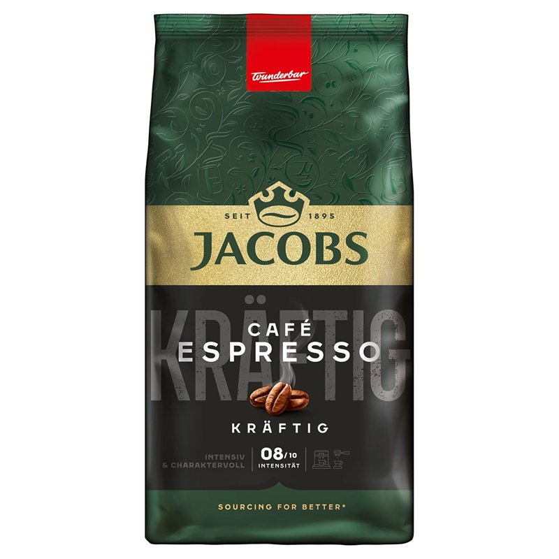 1 Kg. Jacobs Cafe Espresso Hele Kaffebønner – Intens Nydelse med Dybde 1 Kg. Jacobs Cafe Espresso Hele Kaffebønner – Intens Nydelse med Dybde