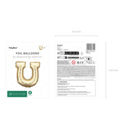 Foil Balloons for Horseshoe Garlands, 18x19 cm, gold (1 pkt / 3 pc.) Foil Balloons for Horseshoe Garlands, 18x19 cm, gold (1 pkt / 3 pc.)
