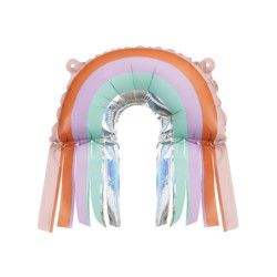 Foil Balloons Rainbow with Fringes, 38x41 cm, mix (1 pkt / 3 pc.) Foil Balloons Rainbow with Fringes, 38x41 cm, mix (1 pkt / 3 pc.)