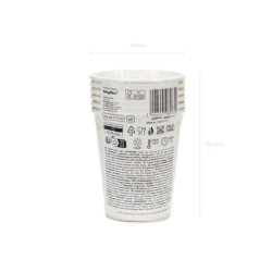 Paper cups Stirrups, beige, 220 ml (1 pkt / 6 pc.) Paper cups Stirrups, beige, 220 ml (1 pkt / 6 pc.)