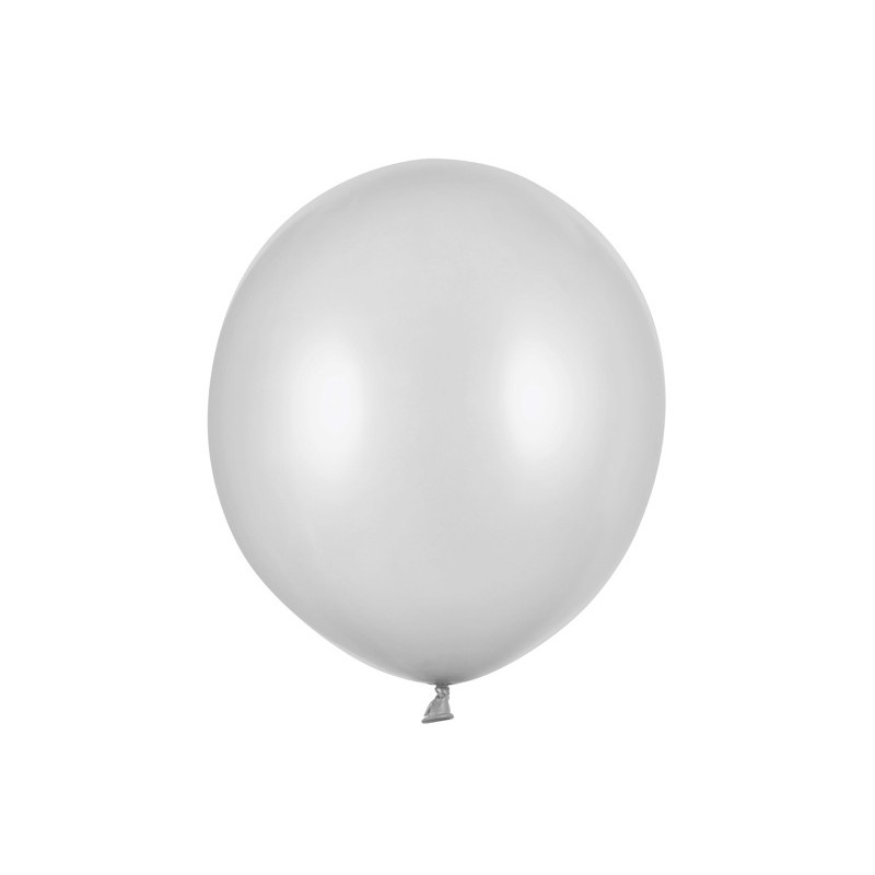 Balloons Strong 43cm, Metallic Silver Snow (1 pkt / 25 pc.) Balloons Strong 43cm, Metallic Silver Snow (1 pkt / 25 pc.)