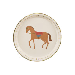 Plates Horse, mix, 23 cm (1 pkt / 6 pc.) Plates Horse, mix, 23 cm (1 pkt / 6 pc.)