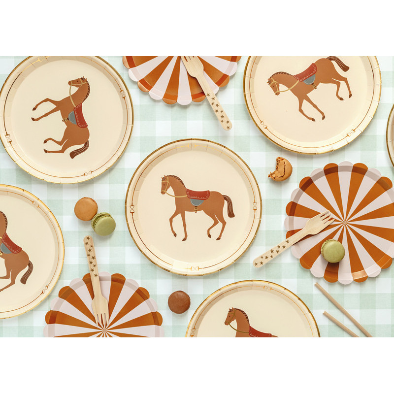 Plates Horse, mix, 23 cm (1 pkt / 6 pc.) Plates Horse, mix, 23 cm (1 pkt / 6 pc.)