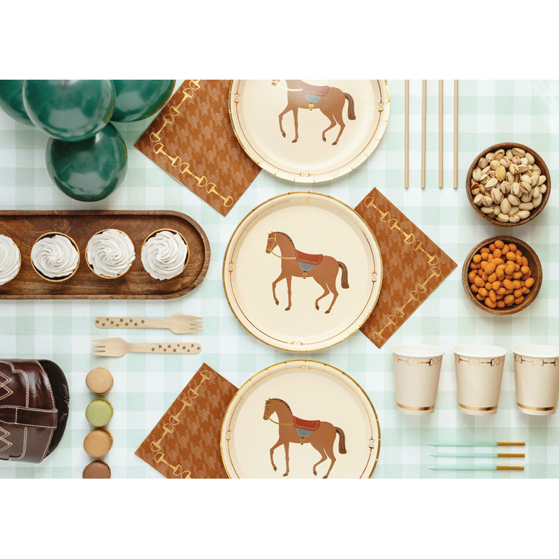 Plates Horse, mix, 23 cm (1 pkt / 6 pc.) Plates Horse, mix, 23 cm (1 pkt / 6 pc.)