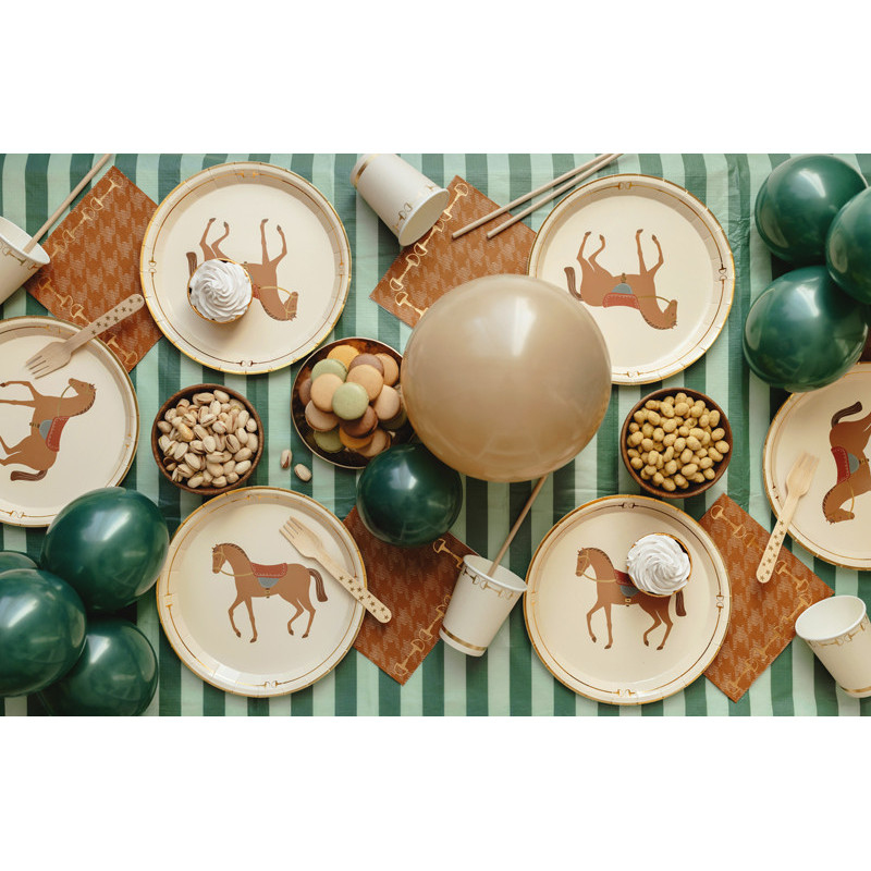 Plates Horse, mix, 23 cm (1 pkt / 6 pc.) Plates Horse, mix, 23 cm (1 pkt / 6 pc.)