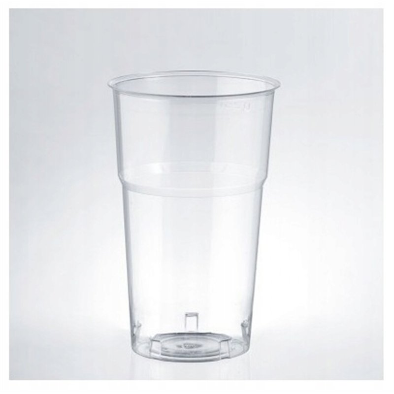 50 stk Engangs Krystalplastik Glas 300ml med Målestrege 50 stk Engangs Krystalplastik Glas 300ml med Målestrege