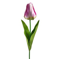 1 stk. Tulipan Lavendel p&aring; stilk. Elegant kunstig for&aring;rsdekoration 67 cm.

