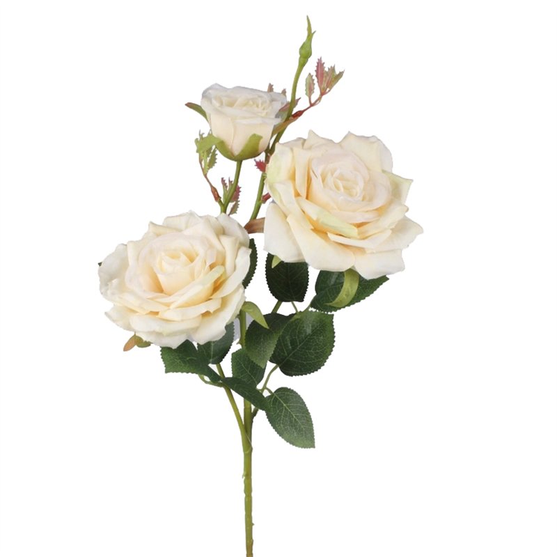 1 stk. Kunstig Engelsk Rose med 2 Hoveder & Knop, Rød – Imponerende 65 cm 1 stk. Kunstig Engelsk Rose med 2 Hoveder & Knop, Rød – Imponerende 65 cm