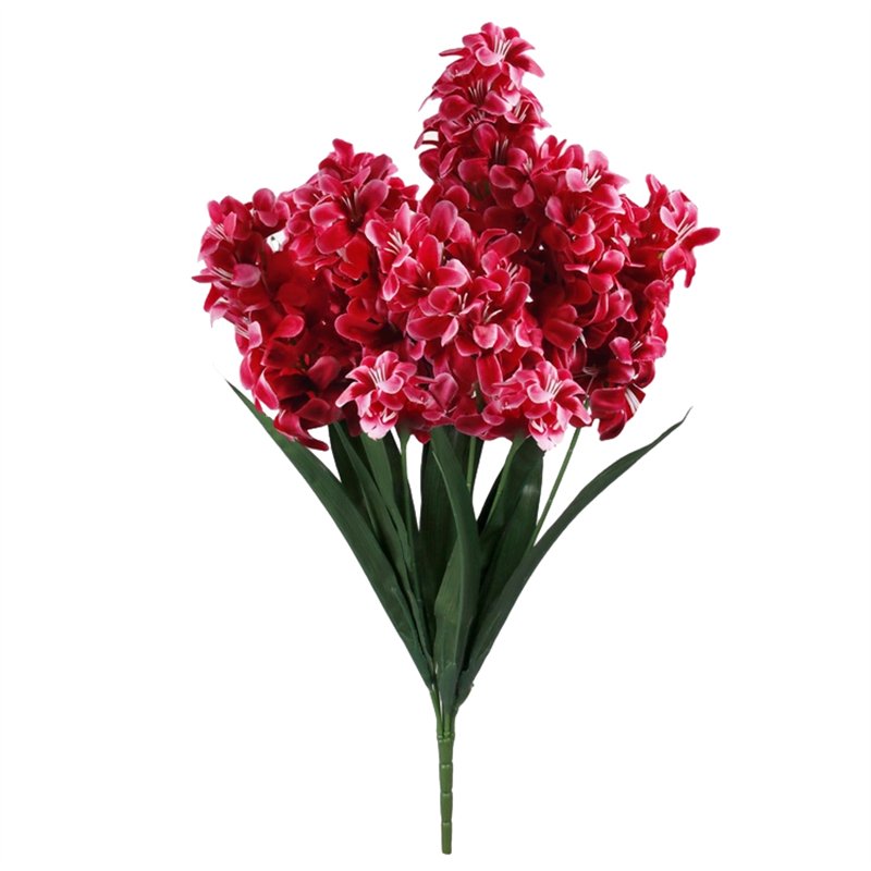 1 stk. Buket af Kunstige Hyacinter 'Instinkt', Rosa/Rød – 7 Hoveder, Imponerende 55 cm 1 stk. Buket af Kunstige Hyacinter 'Instinkt', Rosa/Rød – 7 Hoveder, Imponerende 55 cm
