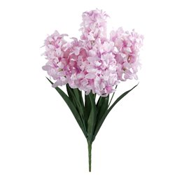 1 stk. Buket af Kunstige Hyacinter 'Instinkt', Pink &ndash; 7 Hoveder, Imponerende 55 cm