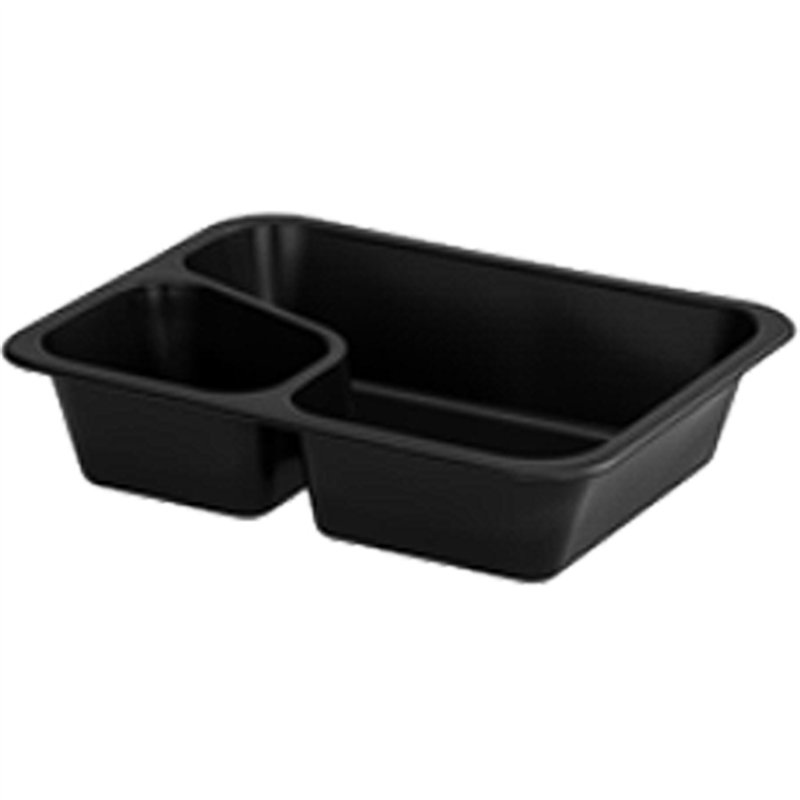 50 stk Gourmet bakker 2-rums - Sort 227x178x50 - 1350 ml 