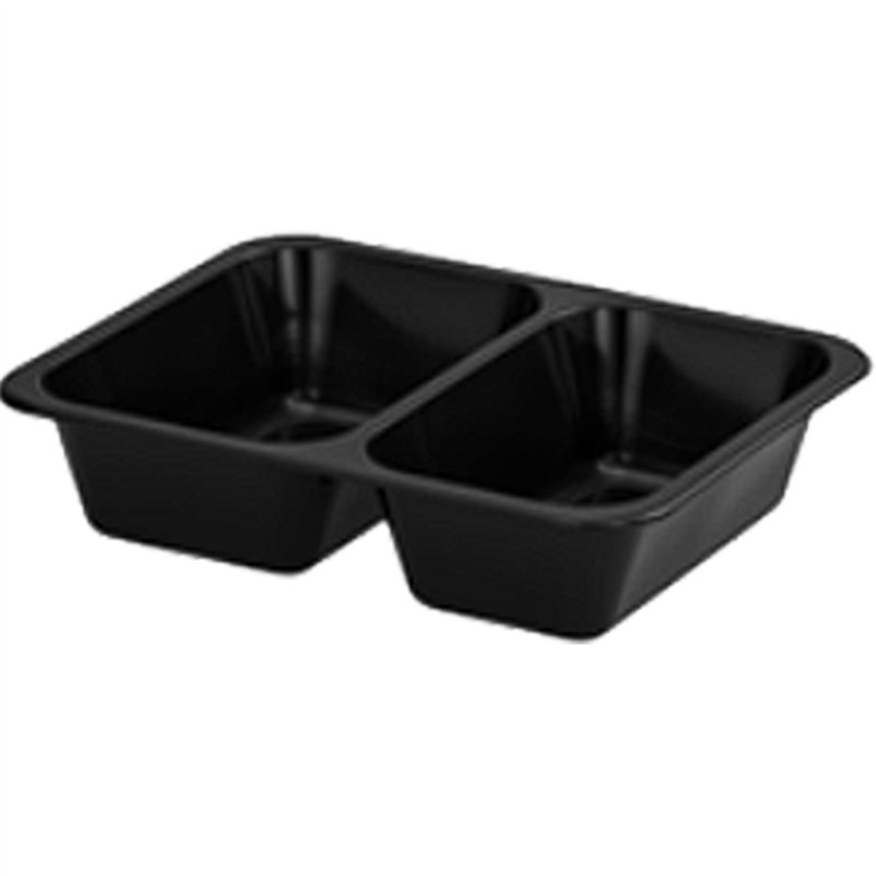 50 stk Gourmet bakker 2-delt - Sort 227x178x50 - 1350 ml 50 stk Gourmet bakker 2-delt - Sort 227x178x50 - 1350 ml