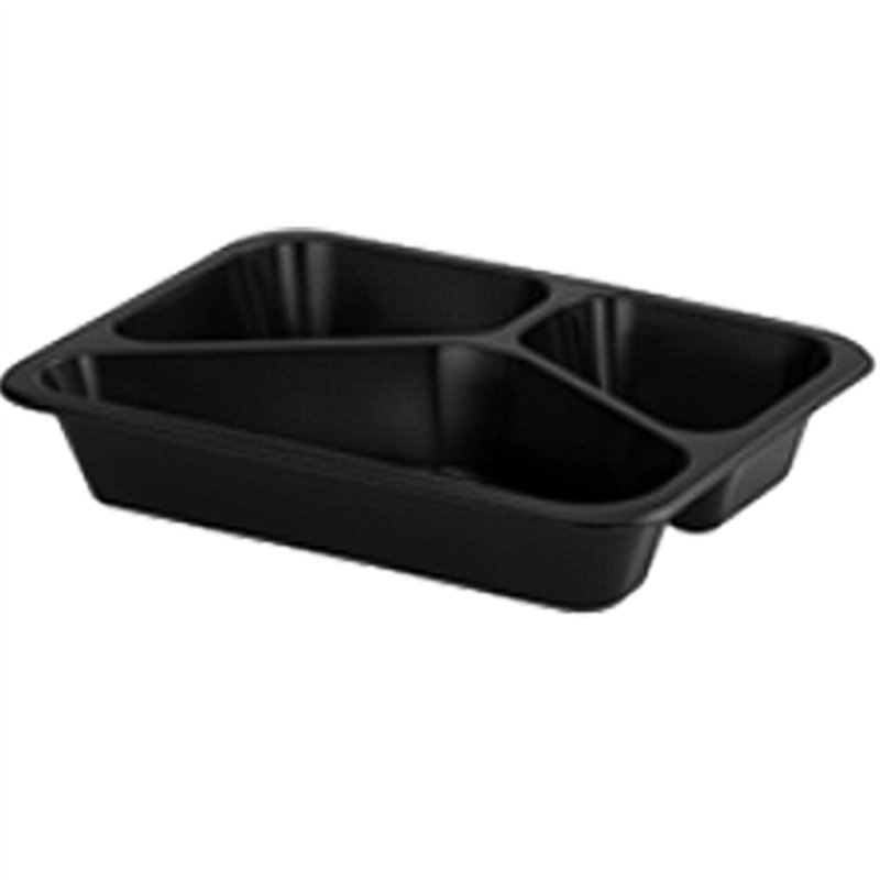 50 stk Gourmet bakker 3-rums - Sort 227x178x40 - 1100 ml 50 stk Gourmet bakker 3-rums - Sort 227x178x40 - 1100 ml