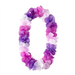 Lilla Hawaii Halskæde – Festlig Blomsterkrans i Lei-Stil 105-115 cm Lilla Hawaii Halskæde – Festlig Blomsterkrans i Lei-Stil 105-115 cm