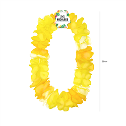Gul Hawaii Halskæde – Festlig Blomsterkrans i Lei-Stil 105-115 cm Gul Hawaii Halskæde – Festlig Blomsterkrans i Lei-Stil 105-115 cm
