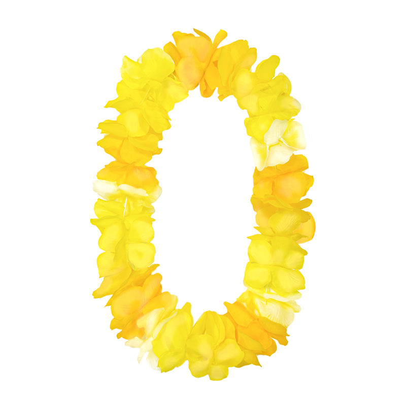 Gul Hawaii Halskæde – Festlig Blomsterkrans i Lei-Stil 105-115 cm Gul Hawaii Halskæde – Festlig Blomsterkrans i Lei-Stil 105-115 cm
