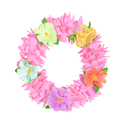 1 stk. Lyserød Hawaii Pandebånd – Elastisk Blomsterkrans til Fest & Farver 1 stk. Lyserød Hawaii Pandebånd – Elastisk Blomsterkrans til Fest & Farver