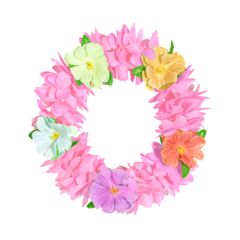 1 stk. Lyserød Hawaii Pandebånd – Elastisk Blomsterkrans til Fest & Farver 1 stk. Lyserød Hawaii Pandebånd – Elastisk Blomsterkrans til Fest & Farver