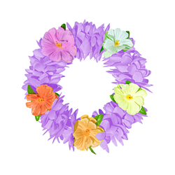 1 stk. Lavendel Hawaii Pandebånd – Elastisk Blomsterkrans til Fest & Farver 1 stk. Lavendel Hawaii Pandebånd – Elastisk Blomsterkrans til Fest & Farver