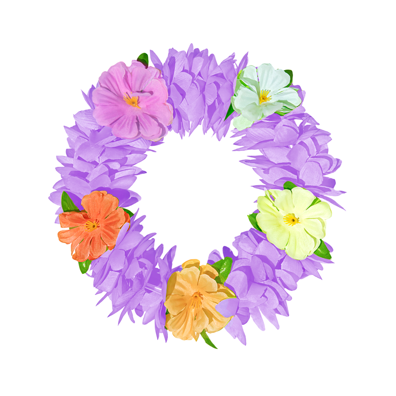 1 stk. Lavendel Hawaii Pandebånd – Elastisk Blomsterkrans til Fest & Farver 1 stk. Lavendel Hawaii Pandebånd – Elastisk Blomsterkrans til Fest & Farver
