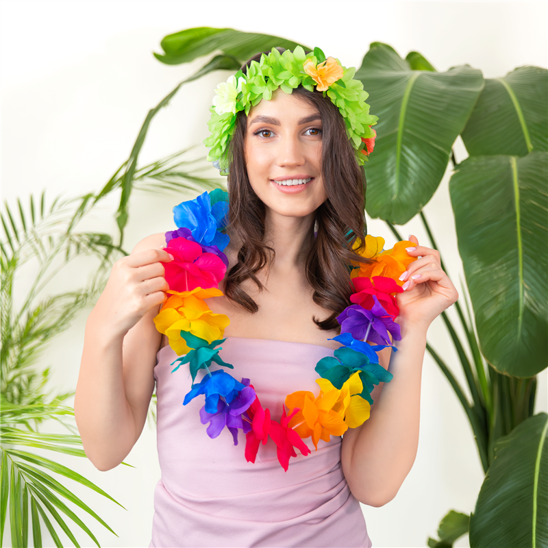 1 stk. Lysegrøn Hawaii Pandebånd – Elastisk Blomsterkrans til Fest & Farver 1 stk. Lysegrøn Hawaii Pandebånd – Elastisk Blomsterkrans til Fest & Farver