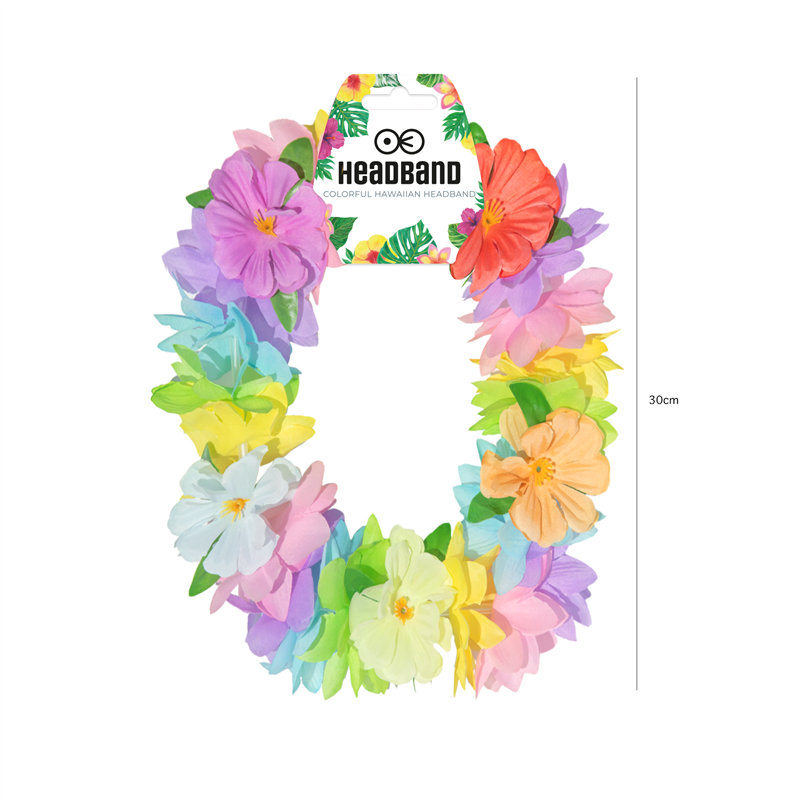 1 stk. Hawaii Pandebånd Mix – Elastisk Blomsterkrans til Fest & Farver 1 stk. Hawaii Pandebånd Mix – Elastisk Blomsterkrans til Fest & Farver