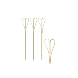 100 stk Bambusstikker Hjerte 18 cm 100 stk Bambusstikker Hjerte 18 cm