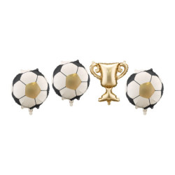 Foil Balloons for Garlands Trophy with Balls, 33x33 cm and 34 cm, mix (1 pkt / 4 pc.) Foil Balloons for Garlands Trophy with Balls, 33x33 cm and 34 cm, mix (1 pkt / 4 pc.)