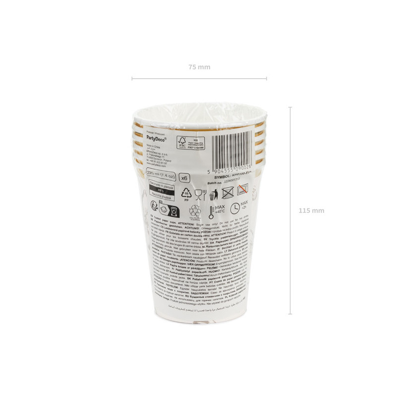 Flowers Cups, mix, 220 ml (1 pkt / 6 pc.) Flowers Cups, mix, 220 ml (1 pkt / 6 pc.)
