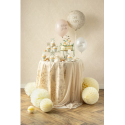 Tablecloth Beige Flowers, 180x120 cm Tablecloth Beige Flowers, 180x120 cm