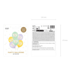 Balloons 30 cm, Happy Birthday, mix (1 pkt / 6 pc.) Balloons 30 cm, Happy Birthday, mix (1 pkt / 6 pc.)