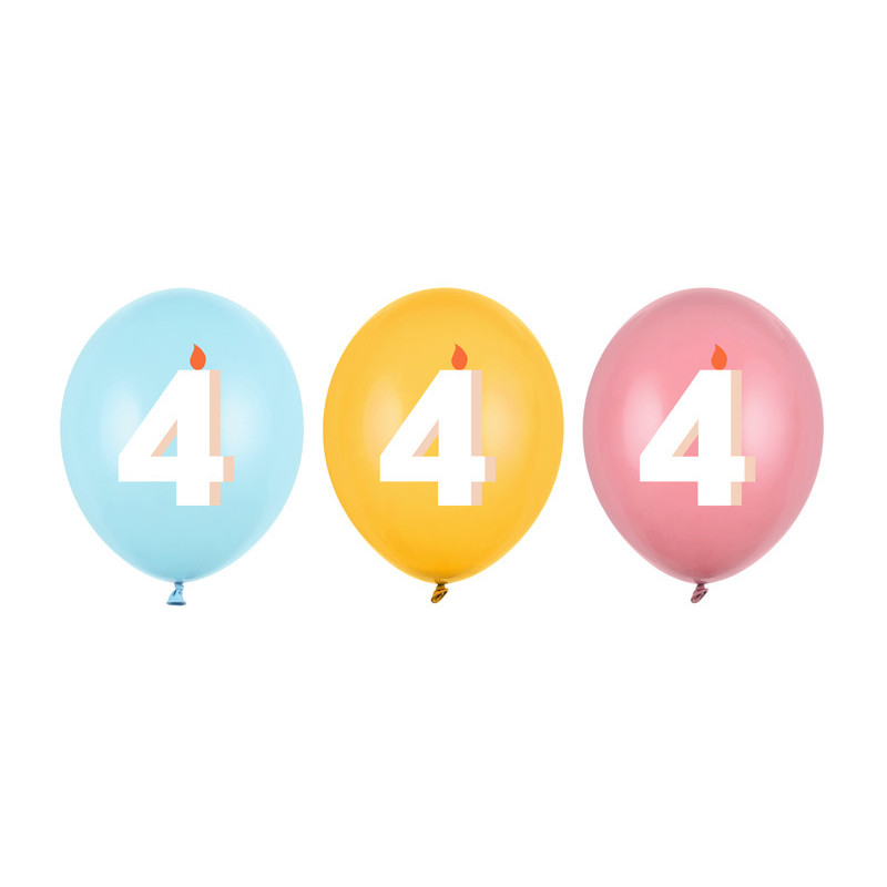 Balloons 30 cm, 4, mix (1 pkt / 50 pc.) Balloons 30 cm, 4, mix (1 pkt / 50 pc.)
