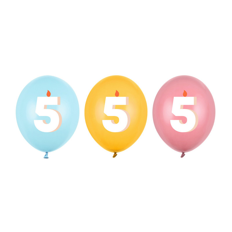 Balloons 30 cm, 5, mix (1 pkt / 50 pc.) Balloons 30 cm, 5, mix (1 pkt / 50 pc.)