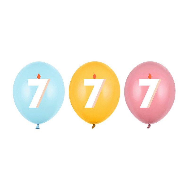 Balloons 30 cm, 7, mix (1 pkt / 50 pc.) Balloons 30 cm, 7, mix (1 pkt / 50 pc.)