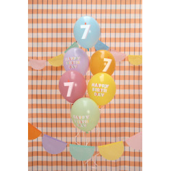 Balloons 30 cm, 7, mix (1 pkt / 6 pc.) Balloons 30 cm, 7, mix (1 pkt / 6 pc.)