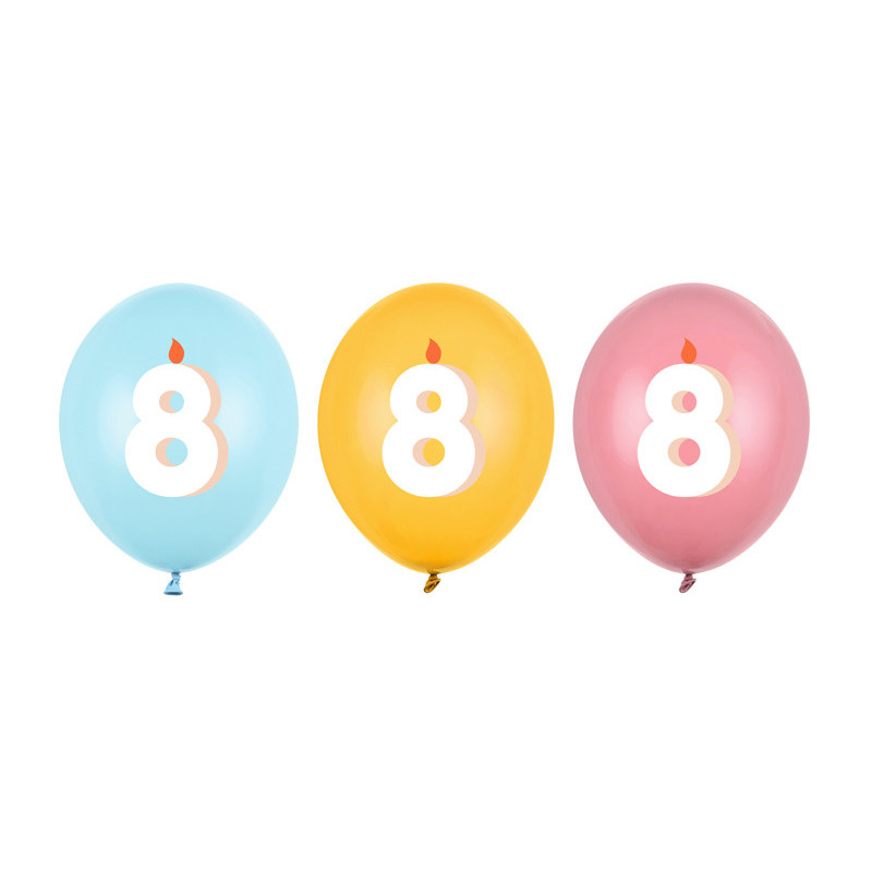 Balloons 30 cm, 8, mix (1 pkt / 50 pc.) Balloons 30 cm, 8, mix (1 pkt / 50 pc.)