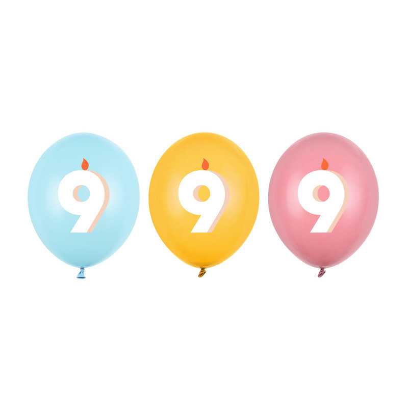 Balloons 30 cm, 9, mix (1 pkt / 50 pc.) Balloons 30 cm, 9, mix (1 pkt / 50 pc.)